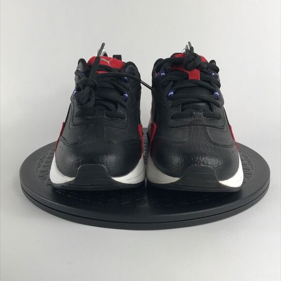 Puma Cilia Lux Black Leather Running Shoes Red/Purple 370282-08 Women’s Size 9 - Picture 2 of 12